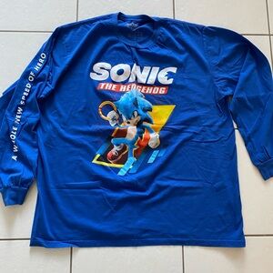 Sonic the Hedgehog Blue Long Sleeve Shirt